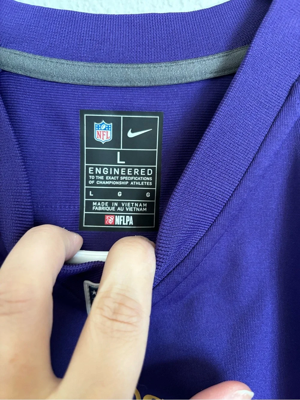 Nike Purple Minnesota Vikings #4 Football Jersey